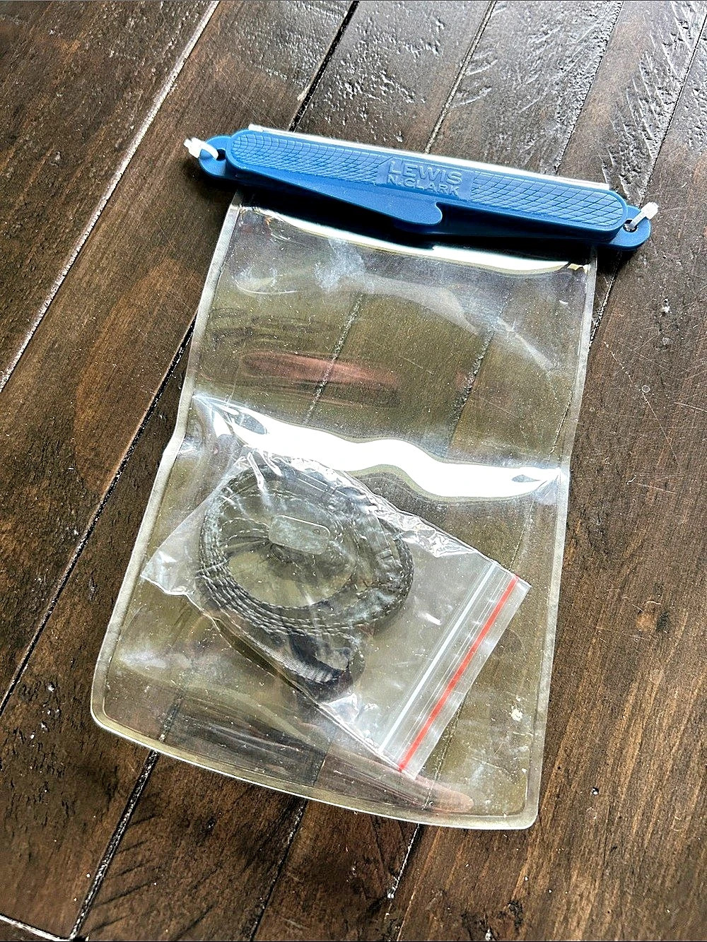 Lewis N. Clark WaterSeals Waterproof Phone Pouch Blue & Clear